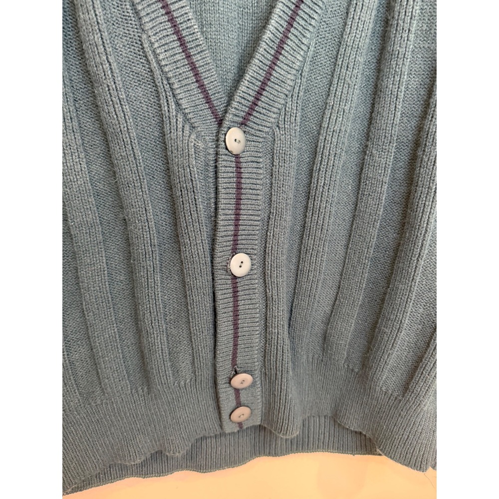 Sweater‎ Graphix Grandpa Mens Sweater Vest XL Dark Academia Grunge Y2K Knit - Picture 4 of 9